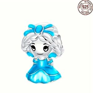 925 sterling silver Little Ocean Mermaid Charm NWT